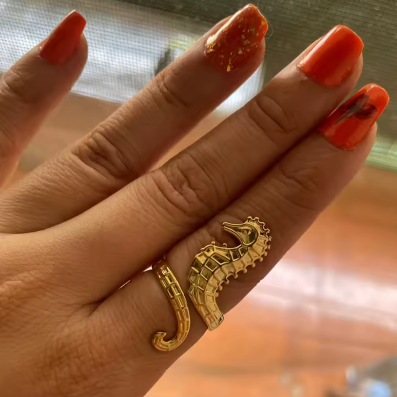 ANILLO CABALLITO DORADO - Nicté Jewelry